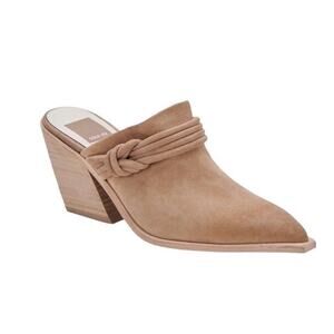 NEW Dolce Vita Sita Mules Mushroom Suede Size 6